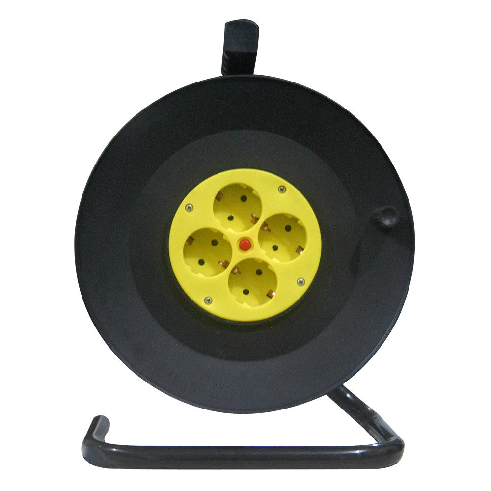 Enrollacable 4 Enchufes Fabrilamp / Abrila 166431425 con 25m de cable