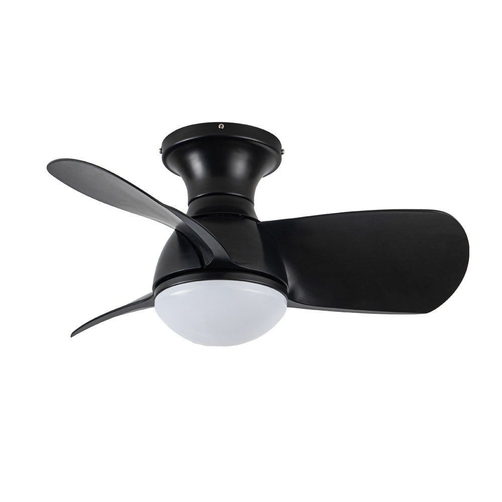 Ventilador de Techo con Luz Epona 64 cm Negro CristalRecord - vista principal | CristalRecord