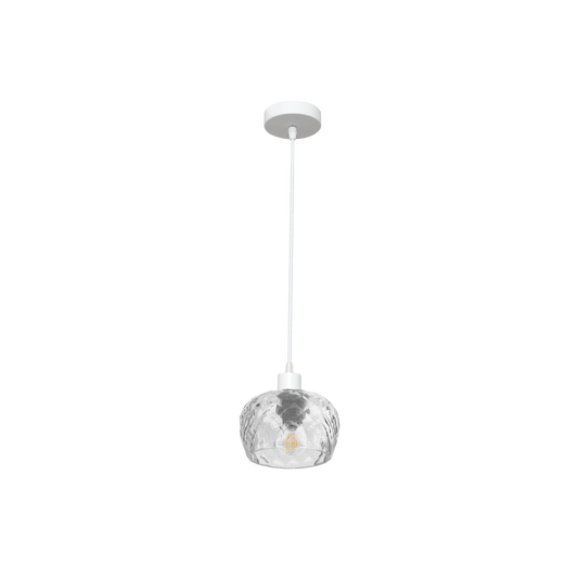 Lámpara Colgante Estela 1xE27 con Tulipa de Cristal Tallado Fabrilamp - vista principal | Fabrilamp / Abrila · Ref. 196891001
