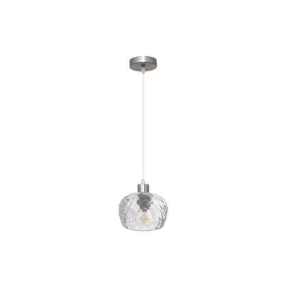 Lámpara Colgante Estela 1xE27 con Tulipa de Cristal Tallado Fabrilamp - vista principal | Fabrilamp / Abrila · Ref. 196891020