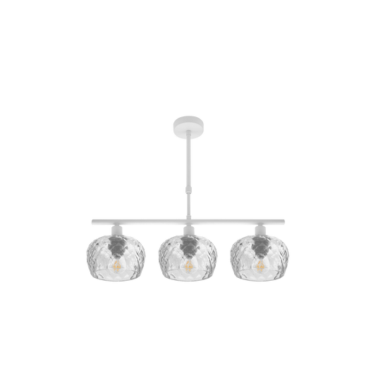 Regleta de Pared Estela 3 Luces E14 Cristal Tallado Fabrilamp - vista principal | Fabrilamp / Abrila · Ref. 196853001