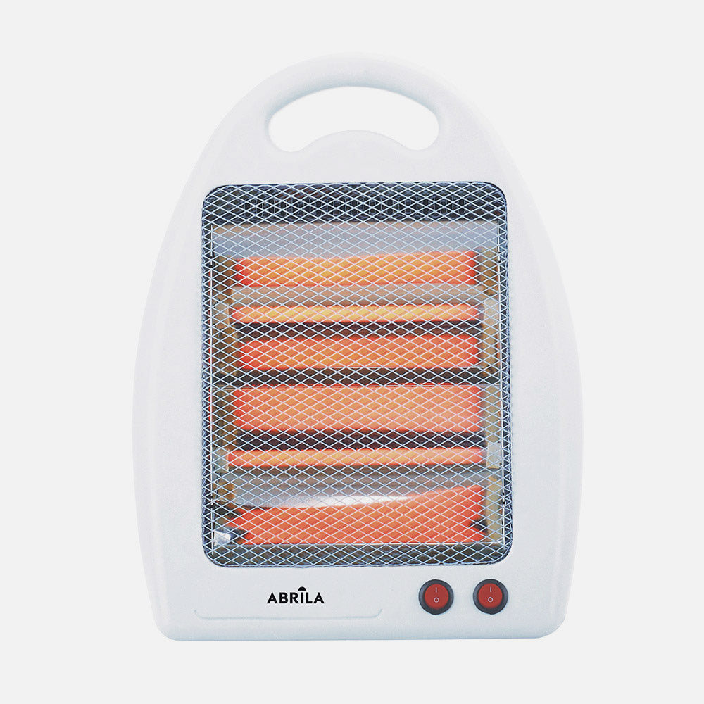 Estufa de cuarzo portátil con sistema antivuelco de seguridad