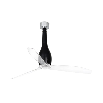 Ventilador de Techo 2598 Negro brillo/Transparente / Sin luz – vista principal · Ref. 32002