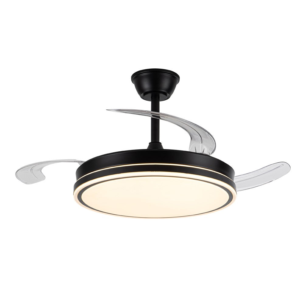 Ventilador de Techo LED Evo Negro Smart CristalRecord 85-075-72-180