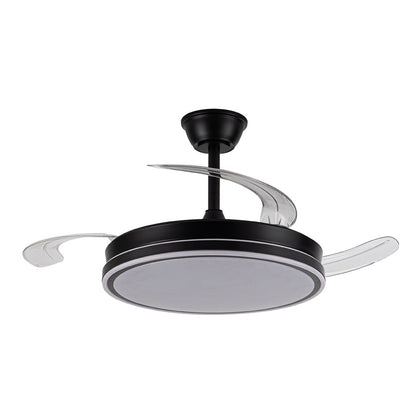 Elegante ventilador con aspas retráctiles ideal para salón