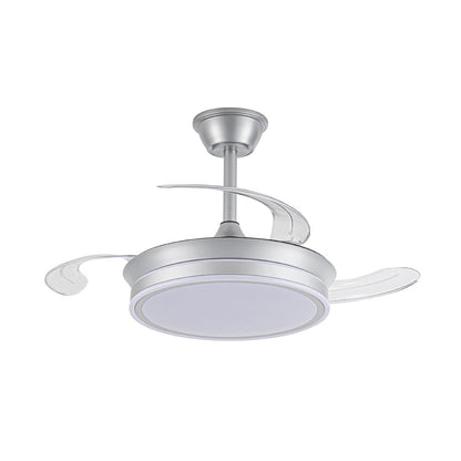 Elegante ventilador con aspas retráctiles ideal para dormitorio