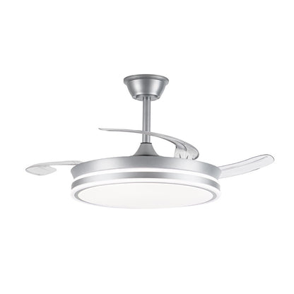 Elegante ventilador con aspas retráctiles ideal para salón