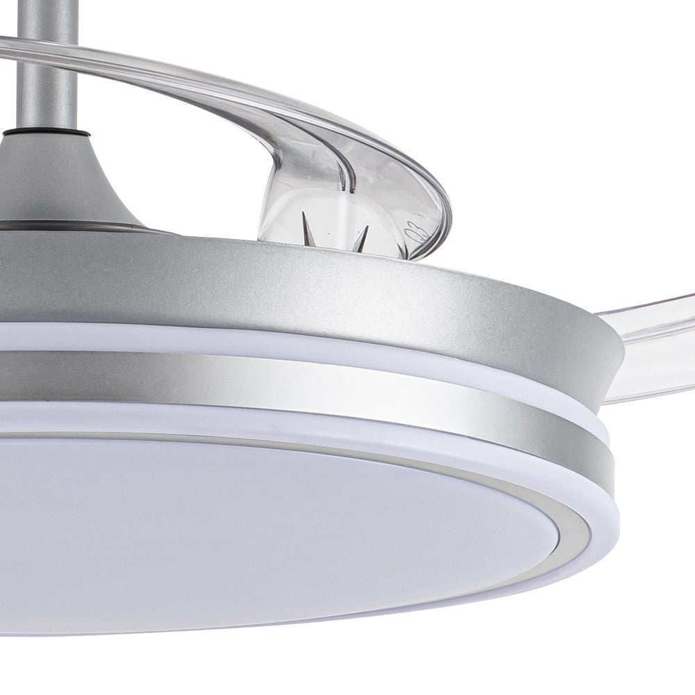 Ventilador Evo fabricado en Acero color Plata con aspas de PC