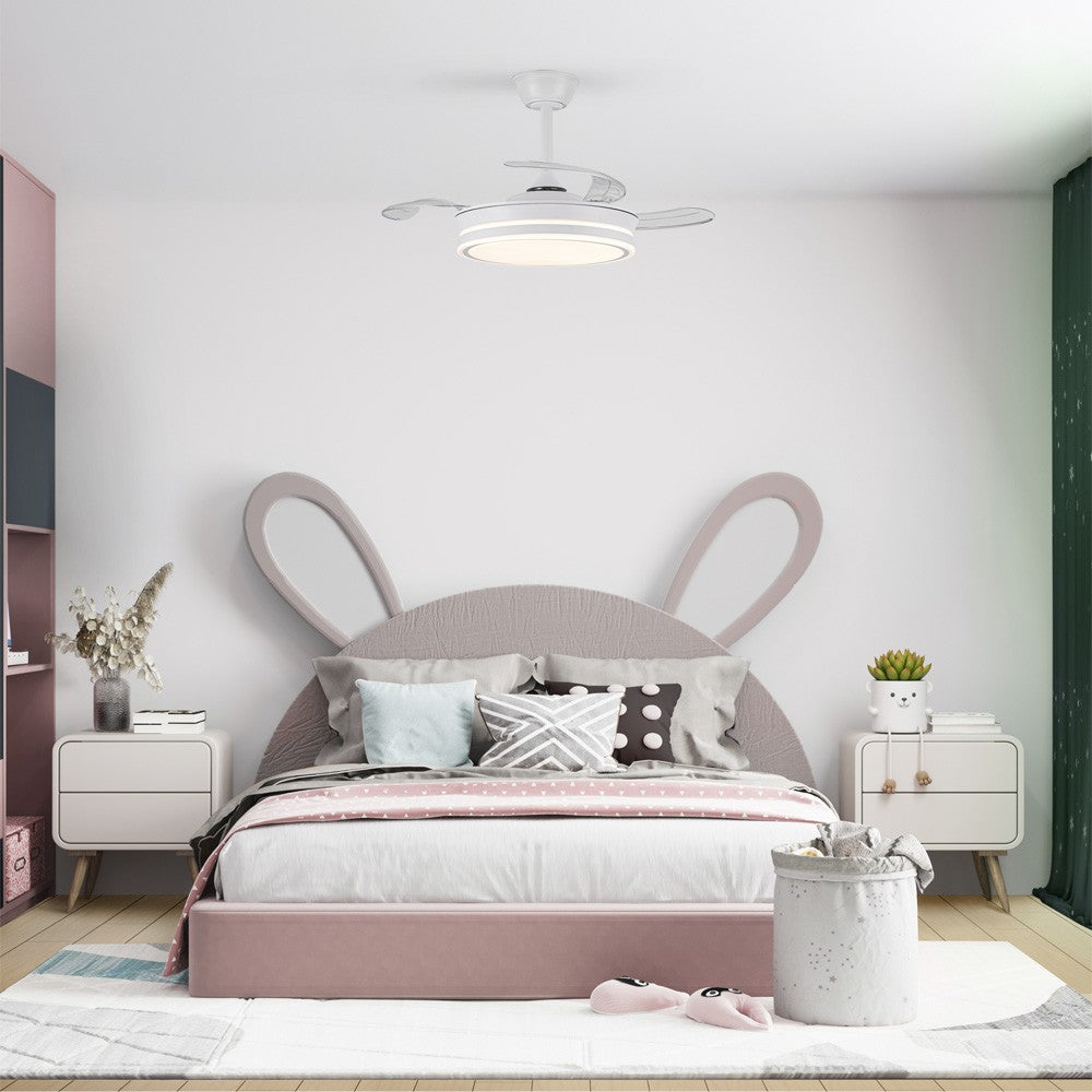 Ventilador de techo Evo Mini fabricado en Acero color Blanco