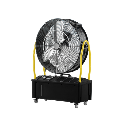 Ventilador Industrial Nebulizador Excalibur 300 W 65 cm Negro y Amarillo Fabrilamp - vista principal | Fabrilamp / Abrila · Ref. 259171050