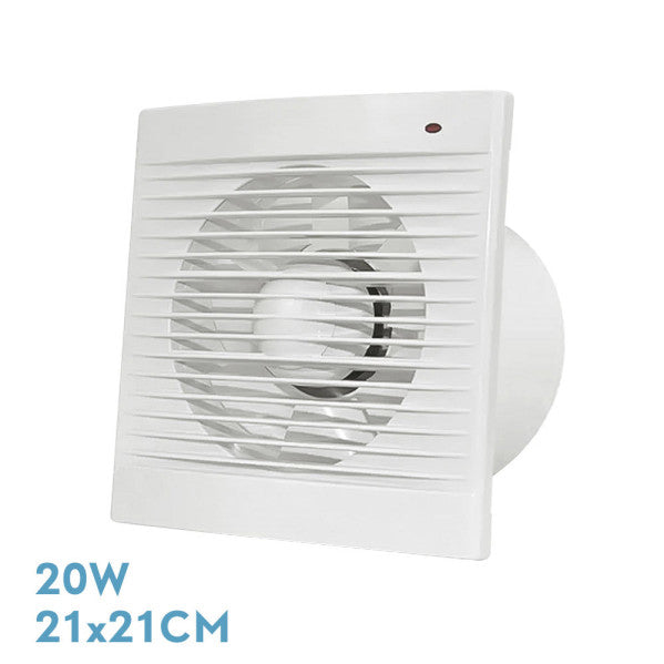 Extractor de baño Fabrilamp/Abrila Trani Blanco 20W -  LUZGURÚ