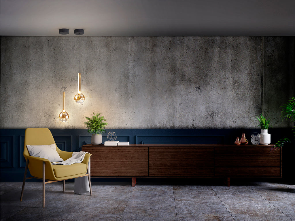 Lámpara Essenza 1 Luz Negro-Dorado Regulable - Schuller - 346911 - Vista 2