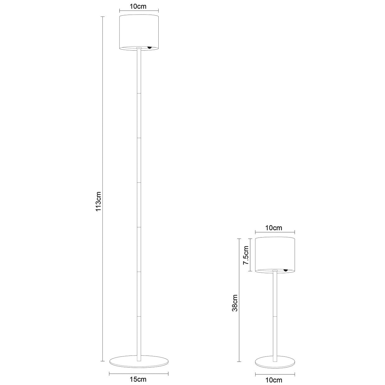 Luz LED ajustable en el pie de salón solar Eliseo negro - Vista lateral