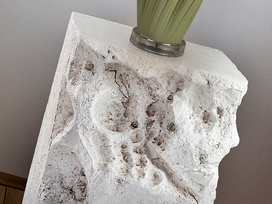 Mesa Auxiliar Blanca Block - Textura Cemento - Schuller - 409483 - Vista 3