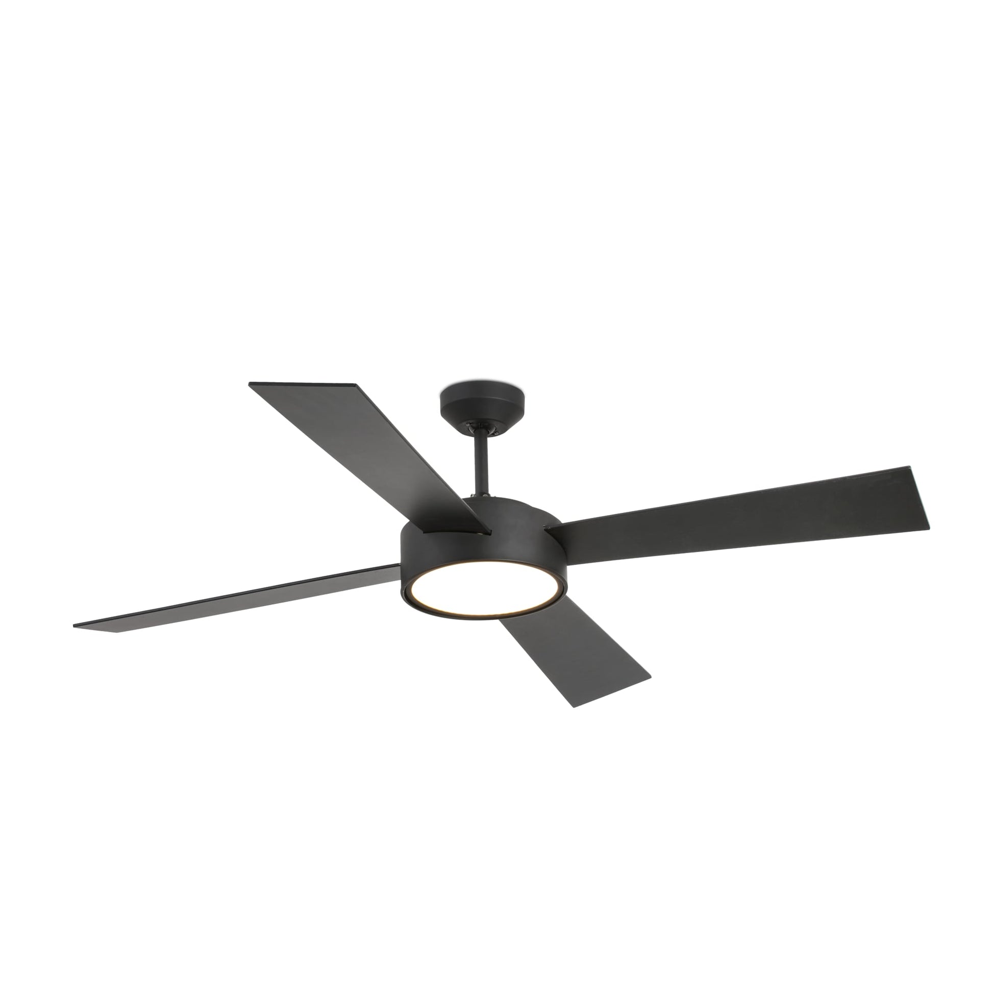 Ventilador de techo HYDRA L LED con luz integrada FARO Serie 3325 ref 33725 en negro moderno, ideal para dormitorio o salón, iluminación interior y ventilación eficiente LUZGURU
