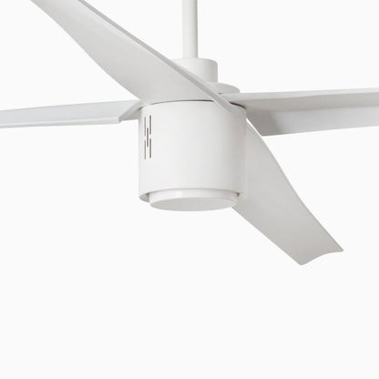 Ventilador de techo LED ATTOS serie 3326 FARO en blanco mate, referencia 33494, diseño moderno con luz integrada para ventilación eficiente