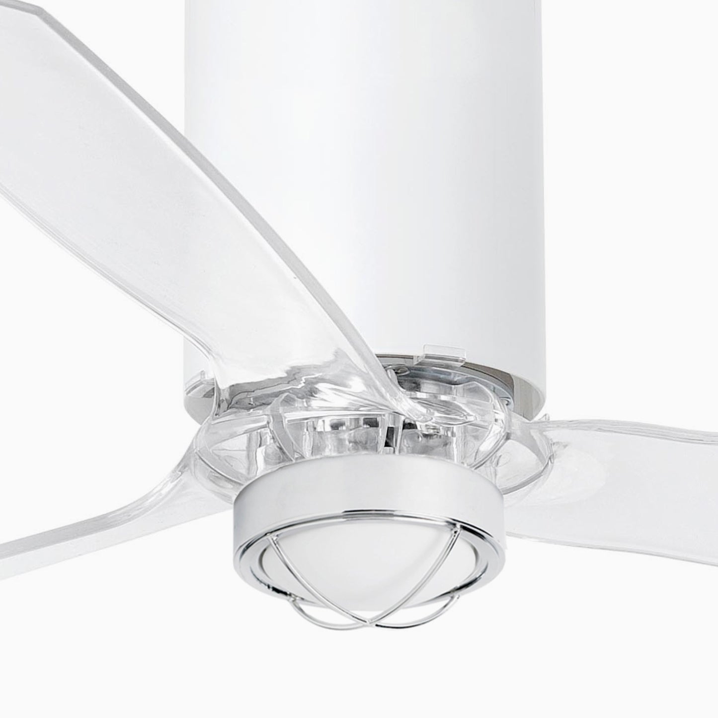 Ventilador de techo LED blanco mate FARO 3334 referencia 32039-9 diseño moderno LUZGURU ventilación eficiente