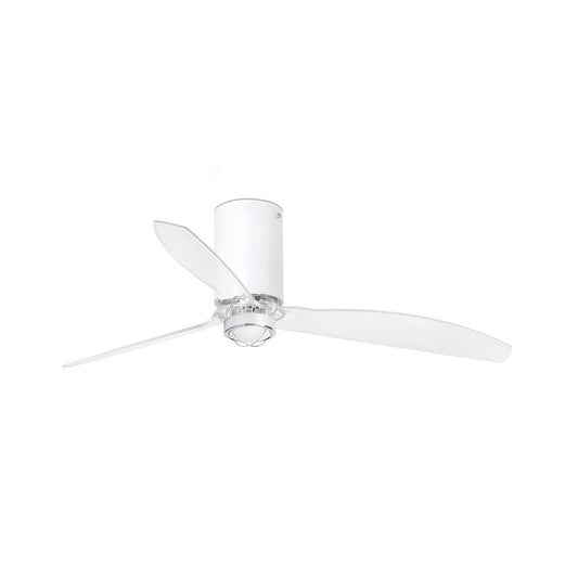 Ventilador de techo LED blanco FARO 3334, ref. 32039-9, diseño moderno mate en LUZGURU con ventilación eficiente