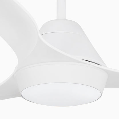 Ventilador de techo LED blanco FARO 3391 Polaris, ref. 33346, diseño moderno DC para ventilación eficiente - LUZGURU