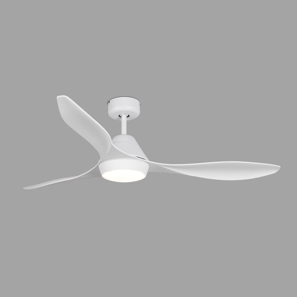 Ventilador de techo LED blanco FARO 3391 POLARIS ref. 33346 LUZGURU, diseño moderno DC para ventilación eficiente