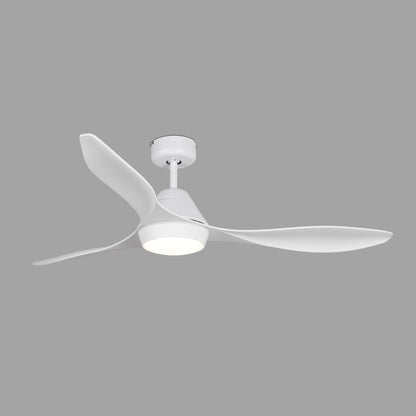 Ventilador de techo LED blanco FARO 3391 POLARIS ref. 33346 LUZGURU, diseño moderno DC para ventilación eficiente