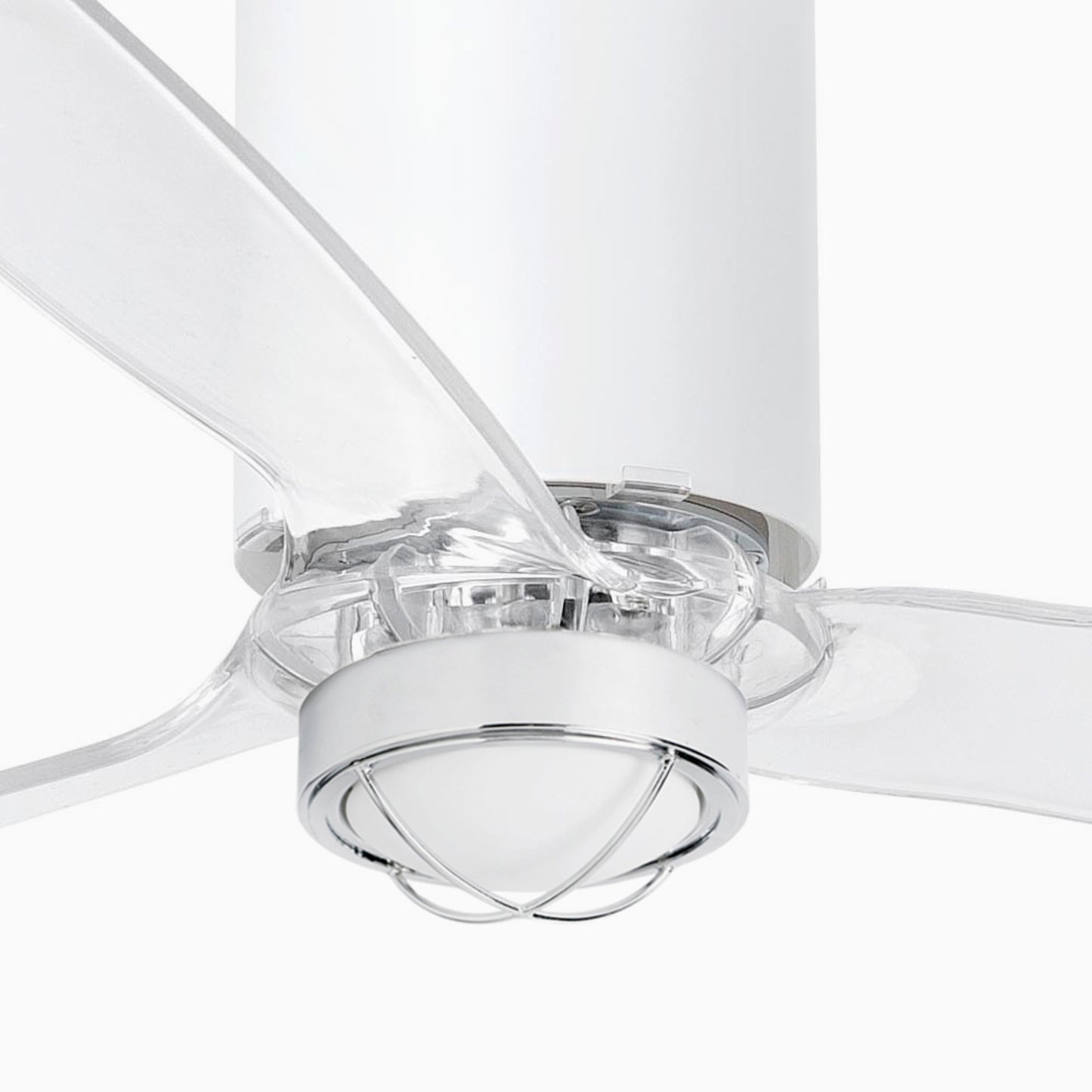 Ventilador de techo LED blanco FARO TUBE FAN M moderno, diseño elegante LUZGURU ref. 32033-9