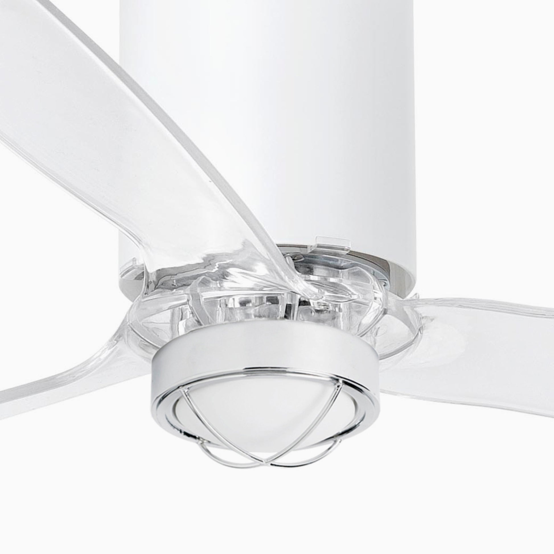 Ventilador de techo LED blanco FARO TUBE FAN M moderno, diseño elegante LUZGURU ref. 32033-9