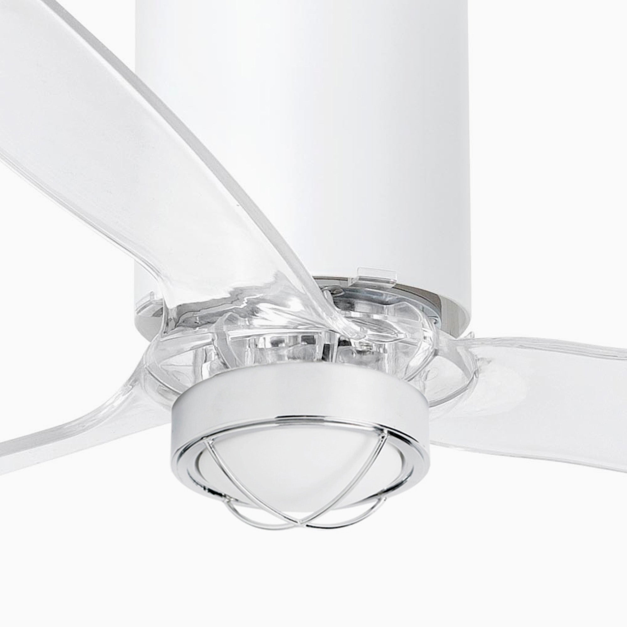 Ventilador de techo LED blanco FARO TUBE FAN M moderno, diseño elegante LUZGURU ref. 32033-9