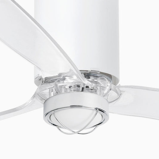 Ventilador de techo LED blanco FARO TUBE FAN M moderno, diseño elegante LUZGURU ref. 32033-9