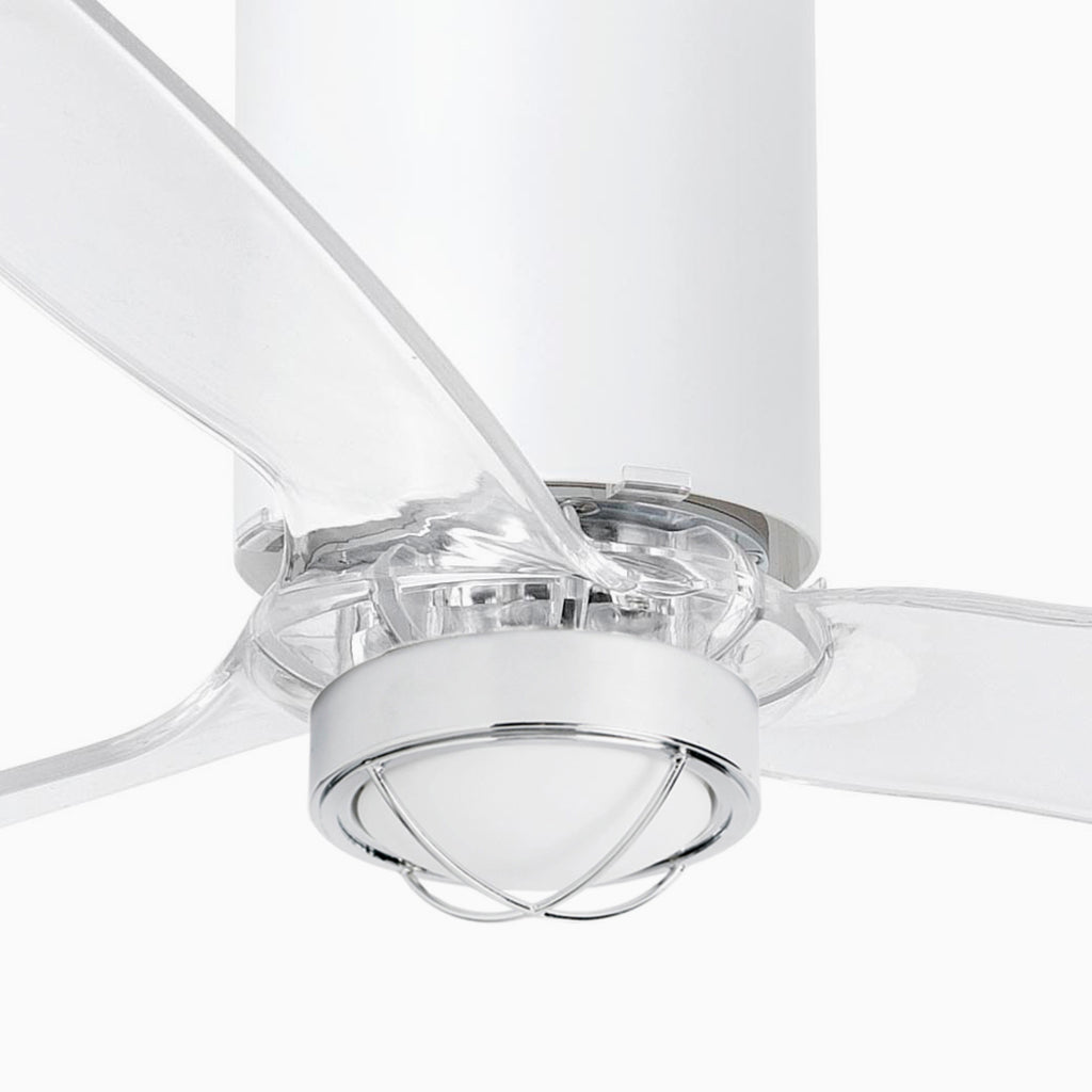 Ventilador de techo LED FARO TUBE FAN ref. 32034-9 en blanco mate, diseño moderno de LUZGURU