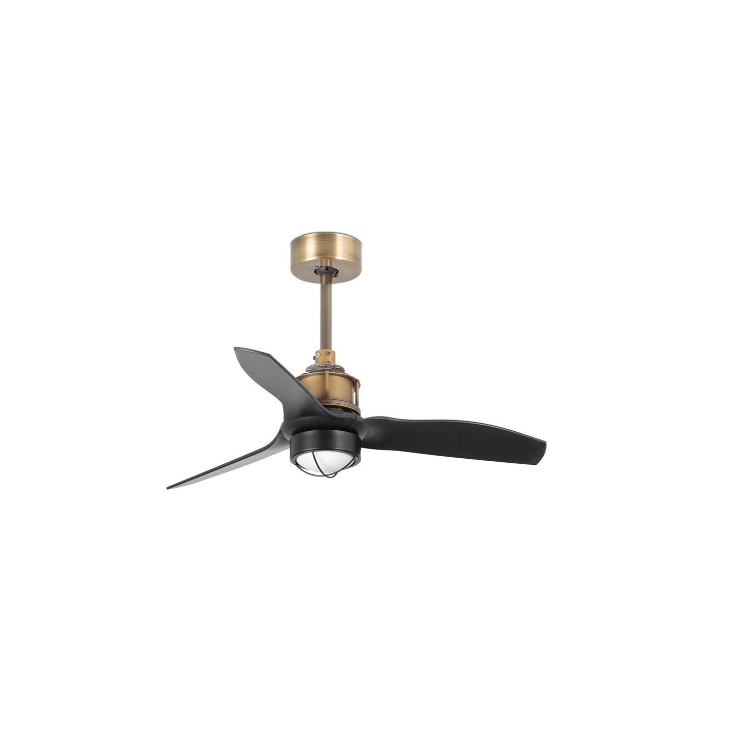 Ventilador de techo LED Just Fan en oro viejo FARO 3388, ref. 33429-10, diseño moderno LUZGURU para ventilación eficiente