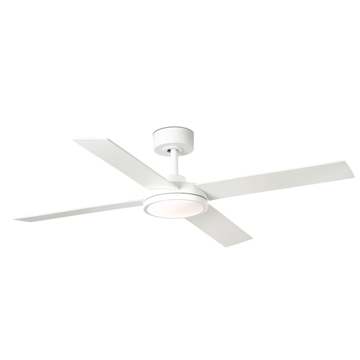 Ventilador de techo LED blanco con motor DC silencioso FARO 3432, diseño moderno industrial para ventilación óptima con luz integrada
