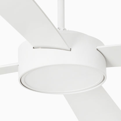 Ventilador de techo LED blanco FARO Hydra diseño moderno con motor DC, luz integrada para dormitorio y salón interior