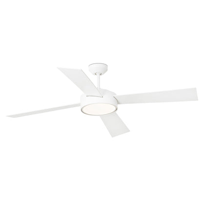 Ventilador de techo LED blanco FARO HYDRA con diseño moderno, motor DC, luz integrada para dormitorio y salón interior