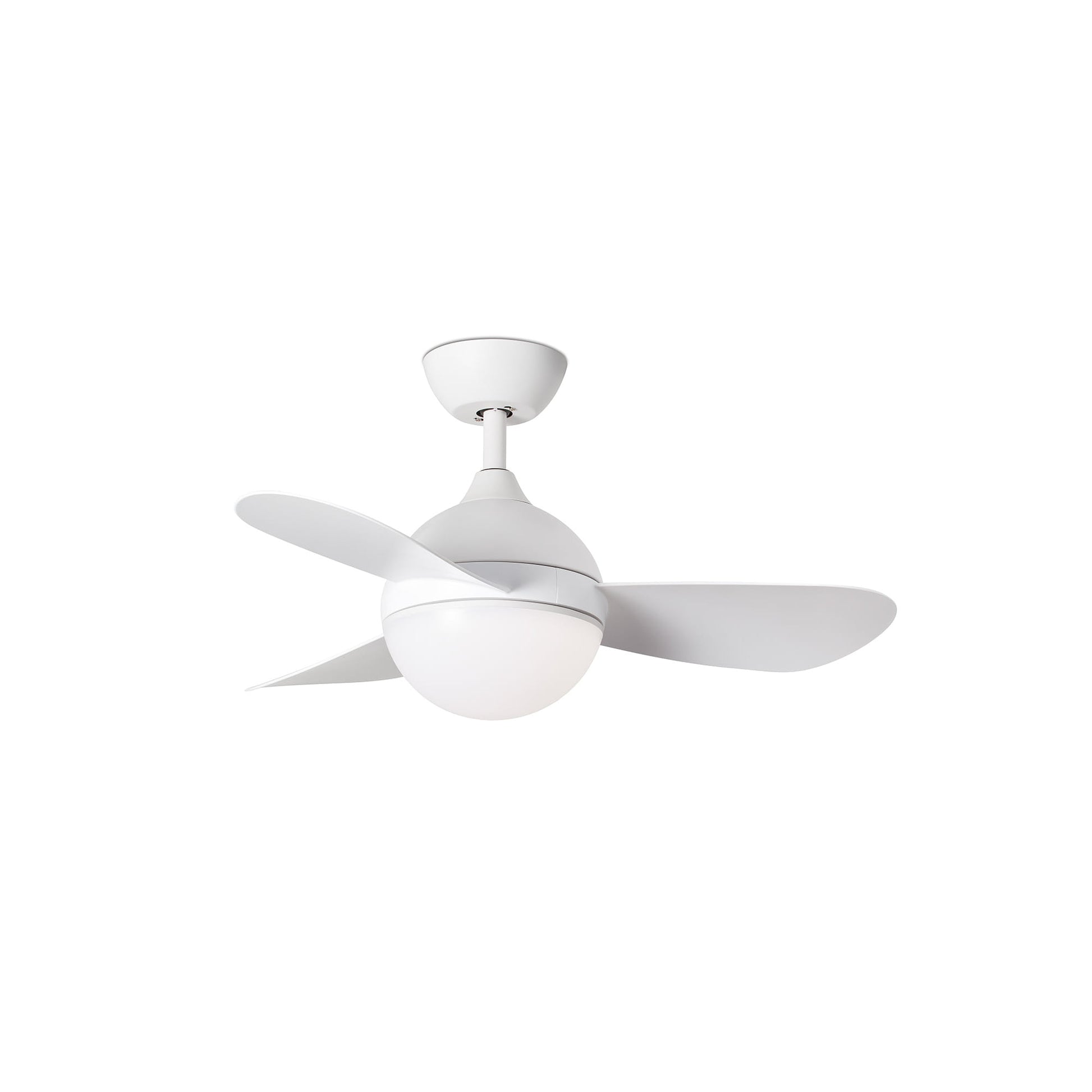 Ventilador de techo blanco FARO 3430 con LED integrado, motor DC silencioso y mando a distancia - Ref: 34300 LUZGURÚ