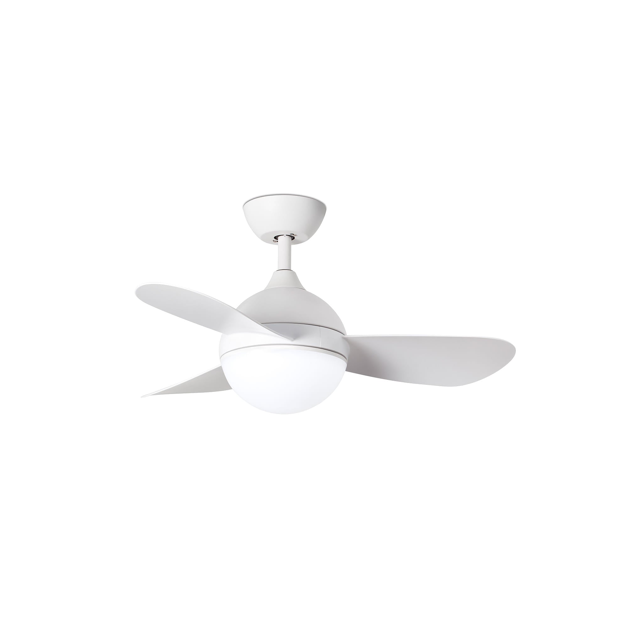 Ventilador de techo blanco FARO 3430 con luz LED integrada, motor DC silencioso, mando a distancia y ventilación eficiente - Ref: 34300 LUZGURÚ