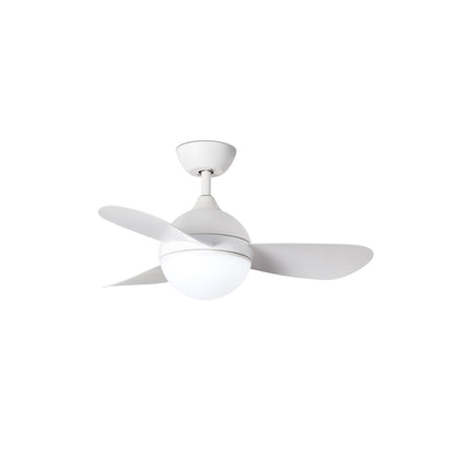 Ventilador de techo blanco FARO 3430 con luz LED integrada, motor DC silencioso, mando a distancia y ventilación eficiente - Ref: 34300 LUZGURÚ