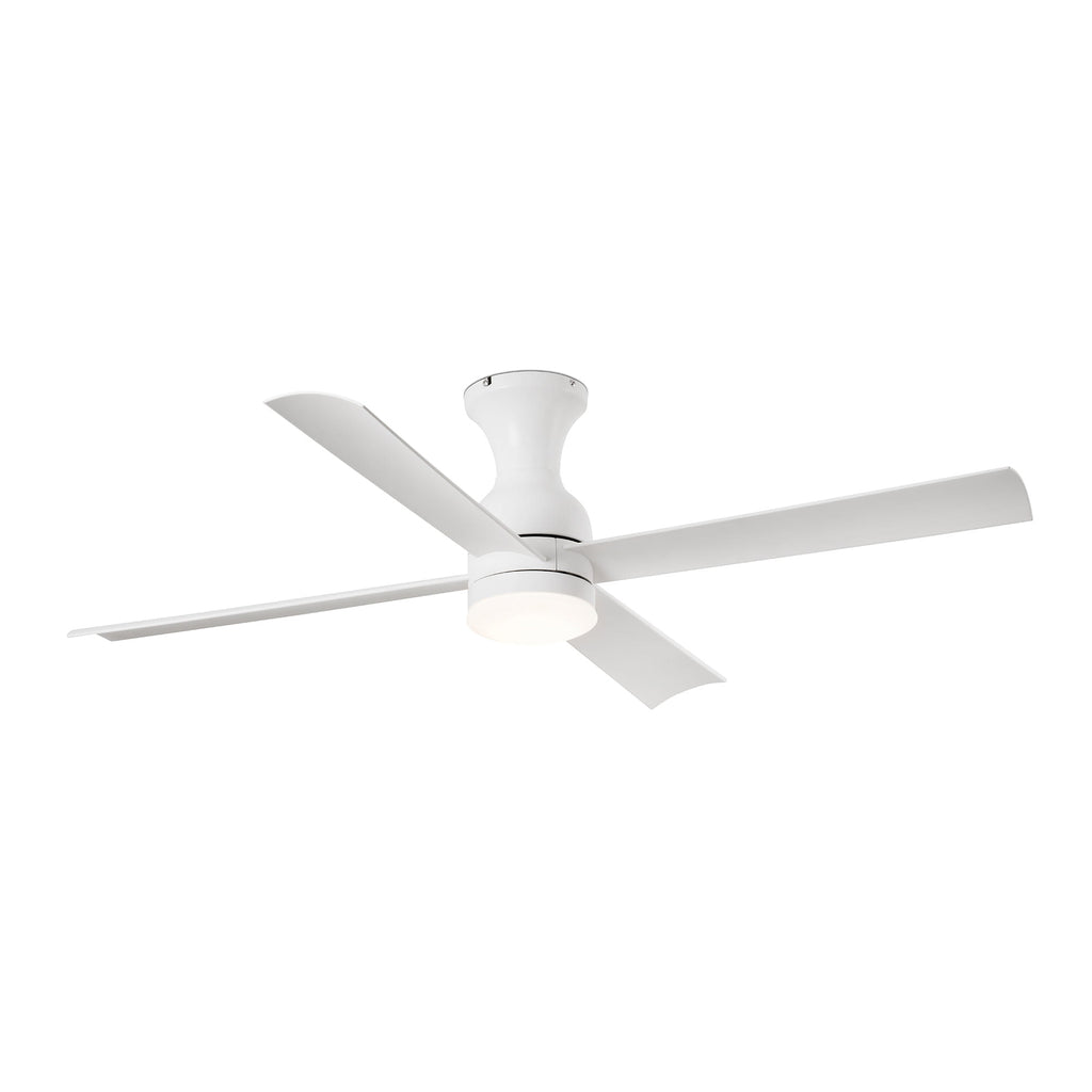 Ventilador de techo LED blanco diseño moderno FARO FRASER M referencia 33756 con luz integrada y ventilación eficiente