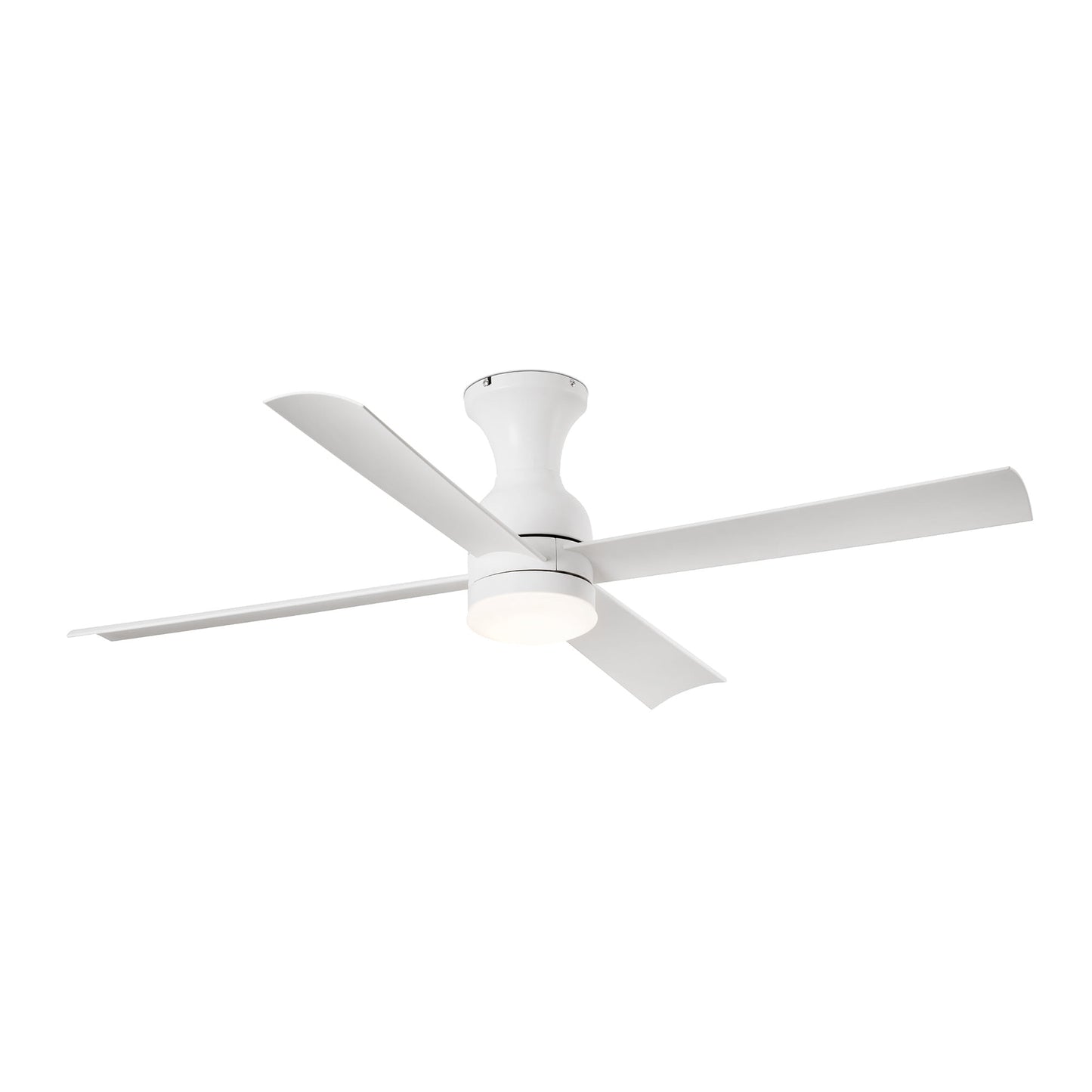 Ventilador de techo LED blanco diseño moderno FARO FRASER M referencia 33756 con luz integrada y ventilación eficiente