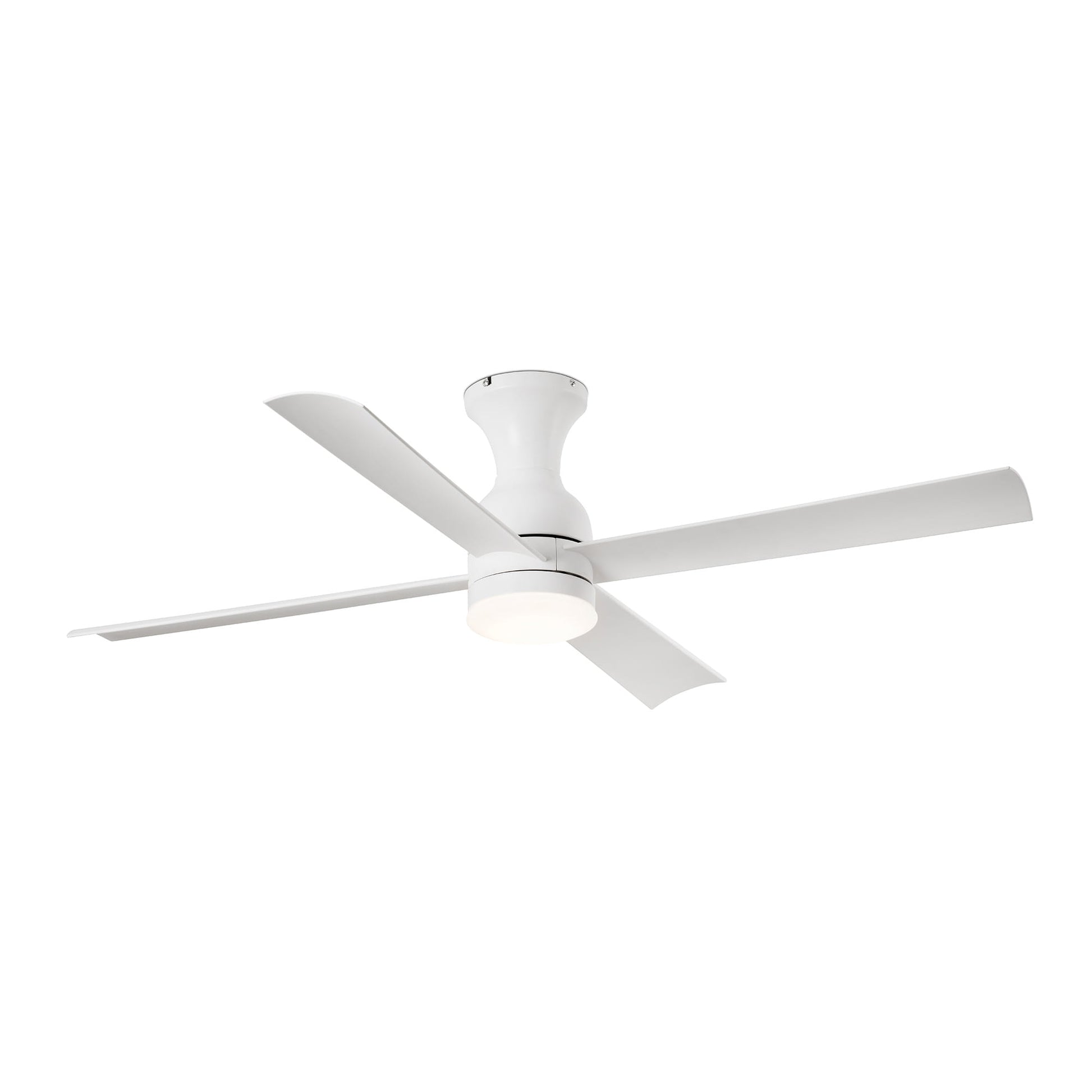 Ventilador de techo LED blanco diseño moderno FARO FRASER M referencia 33756 con luz integrada y ventilación eficiente