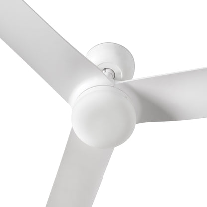 Ventilador de techo LED blanco silencioso FARO 33814 con 6 velocidades, función inversa y mando a distancia, bajo consumo