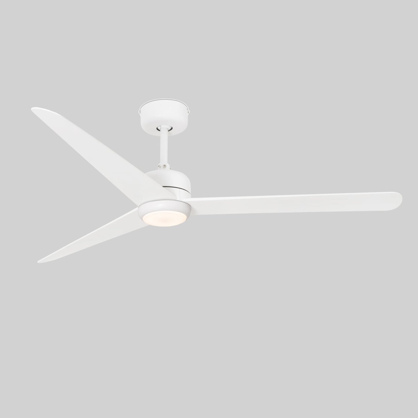 Ventilador de techo LED blanco silencioso FARO 3394 ref 33722 LUZGURU con motor DC moderno para habitaciones interiores