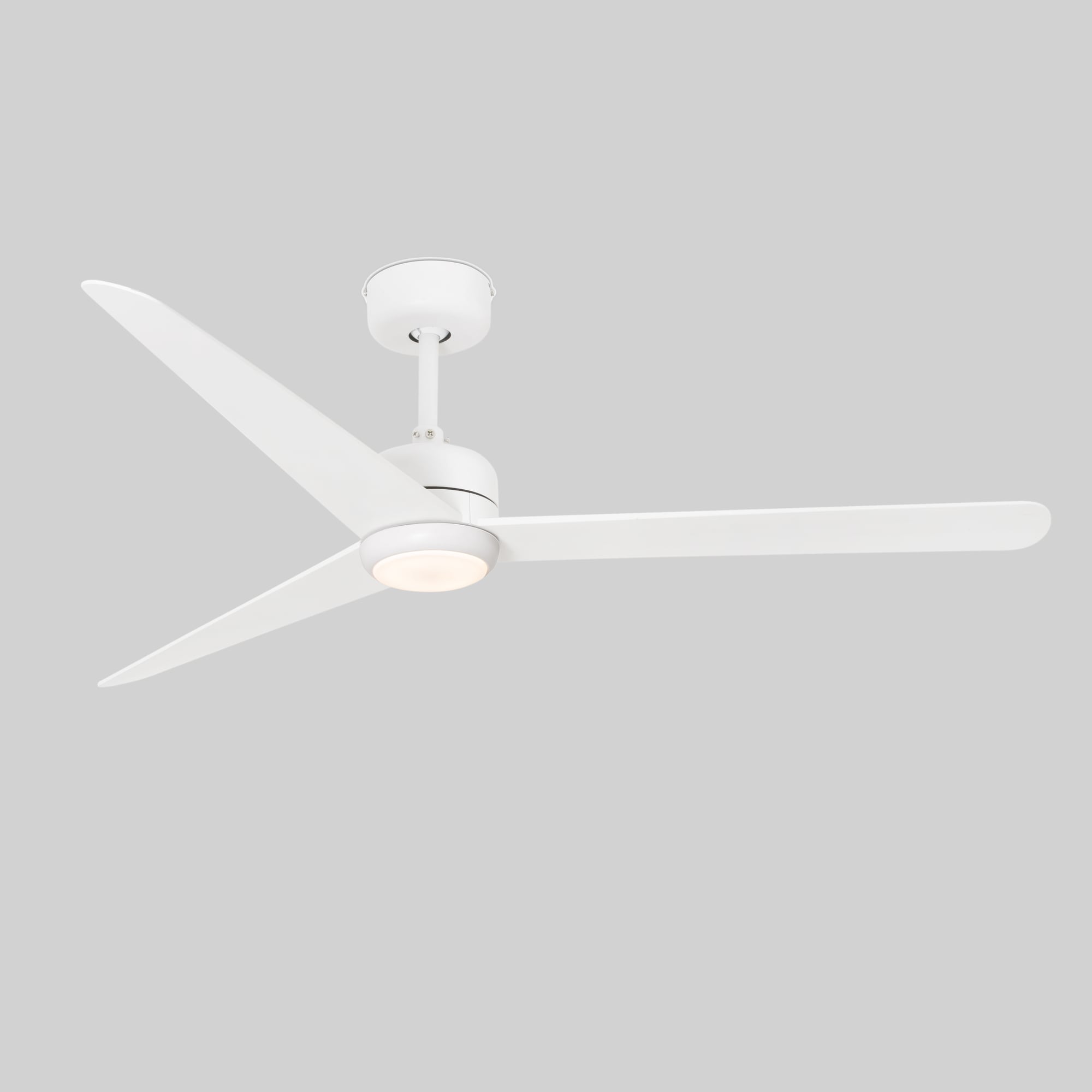 Ventilador de techo LED blanco silencioso FARO 3394 ref 33722 LUZGURU con motor DC moderno para habitaciones interiores