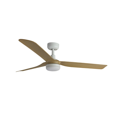 Ventilador de techo LED blanco silencioso FARO PUNT M ref. 33816-20, moderno con motor DC de LUZGURU