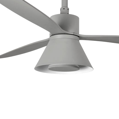 Ventilador de techo LED gris con luz indirecta FARO Amelia L Cone 3328, diseño moderno y eficiente