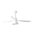 Ventilador de techo moderno con luz LED indirecta FARO 3328, diseño blanco silencioso para dormitorio y salón interior, Ref: 33760-22 LUZGURU