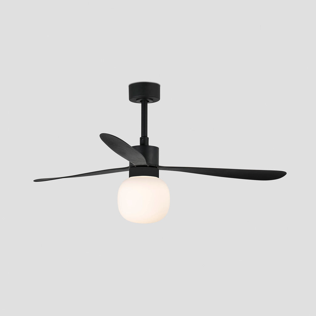 Ventilador de techo LED negro diseño moderno FARO AMELIA Ref 33761-26 con luz integrada, iluminación y ventilación eficiente para hogares contemporáneos