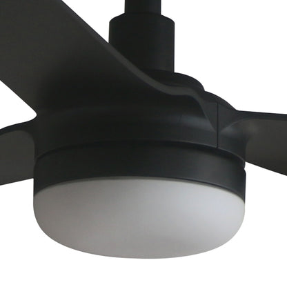 Ventilador de techo LED negro con motor DC silencioso FARO 33814-33815-21 para dormitorio y salón interior