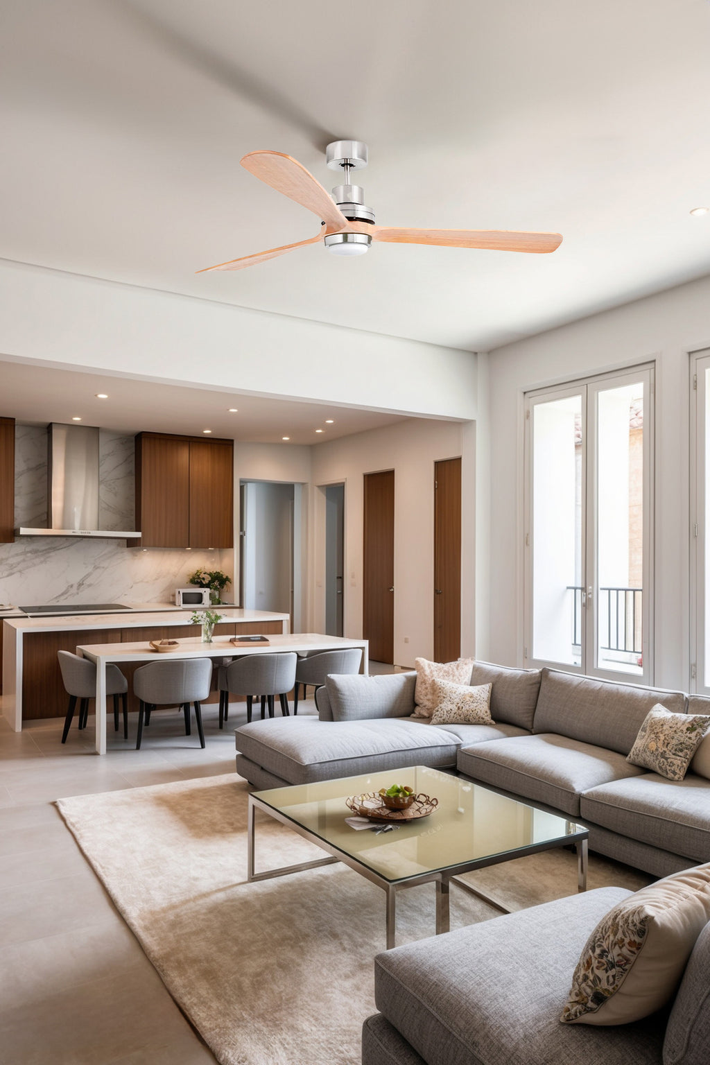 Ventilador de techo LED silencioso FARO Serie 3337 referencia 33505DC LUZGURU