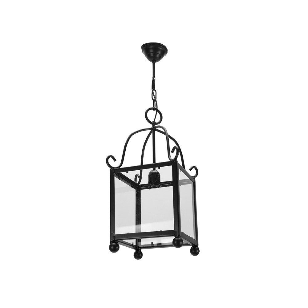 Farol Colgante Rústico Monasterio Fabrilamp / Abrila 1.960/21-NEGRO